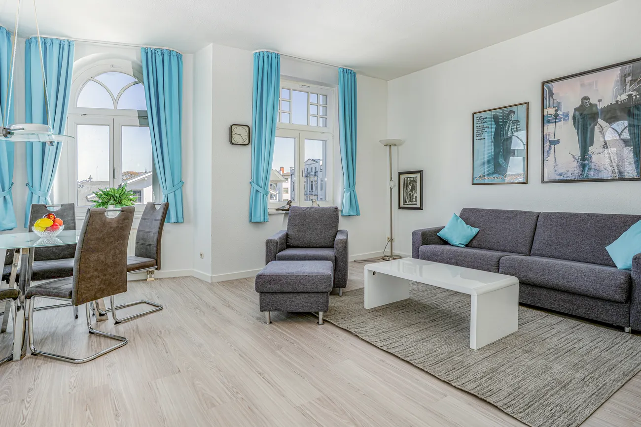Wohnbereich Metropol Ferienwohnung 10