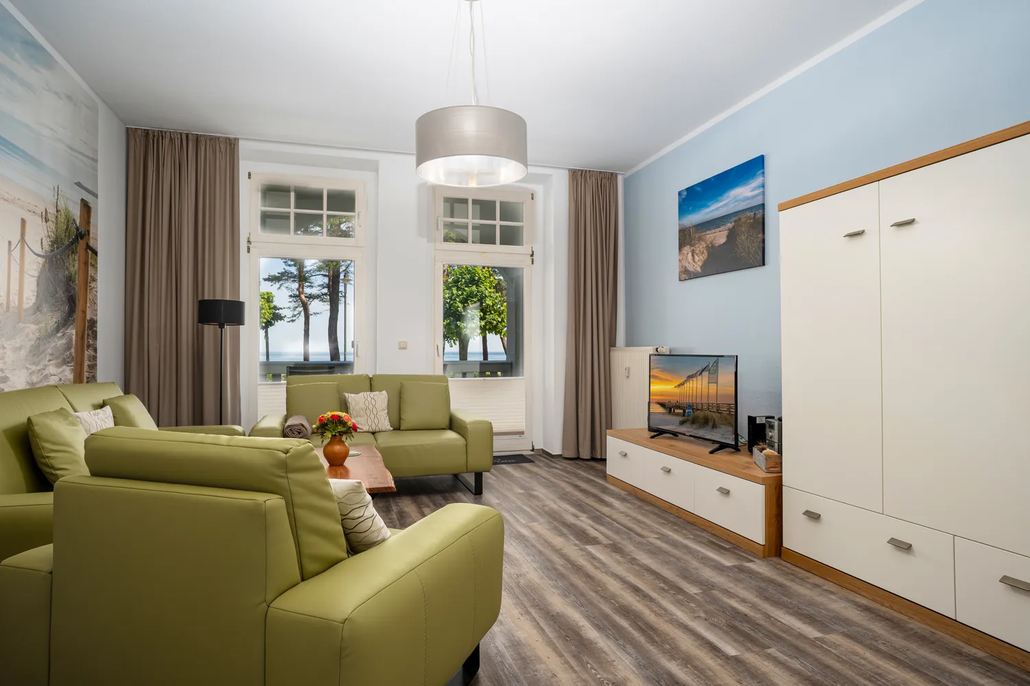 Strandidyll Wohnung 4 1 Wohnzimmer Fewo 4 Strandiydyll Binz