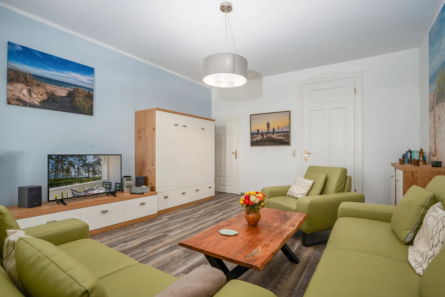 Strandidyll Wohnung 4 6 Wohnzimmer Fewo 4 Strandiydyll Binz